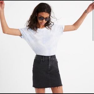Madewell Stretch Denim Straight Mini Skirt